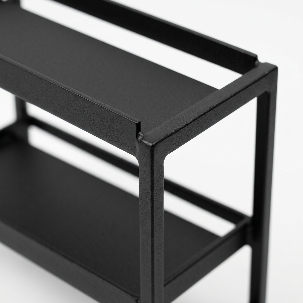 Mandorio Two - Tier Spice Rack, Matte Black Steel, Countertop Organizer - Kitchen Organization > Spice Storage > Spice Racks - Mandorio